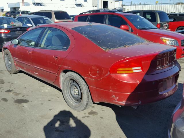 2B3HD46RX1H629557 - 2001 DODGE INTREPID S RED photo 3