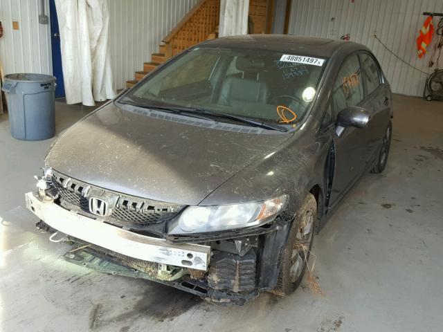 2HGFA16909H346918 - 2009 HONDA CIVIC EXL GRAY photo 2