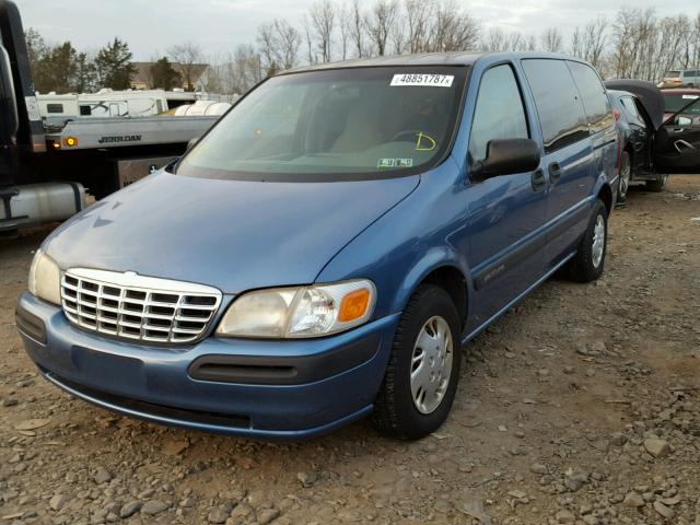 1GNDX03E6YD338146 - 2000 CHEVROLET VENTURE BLUE photo 2