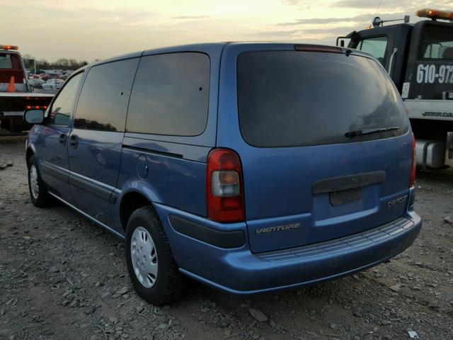 1GNDX03E6YD338146 - 2000 CHEVROLET VENTURE BLUE photo 3