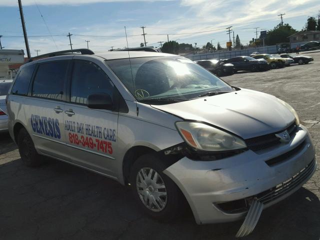 5TDZA23C35S278627 - 2005 TOYOTA SIENNA CE GRAY photo 1