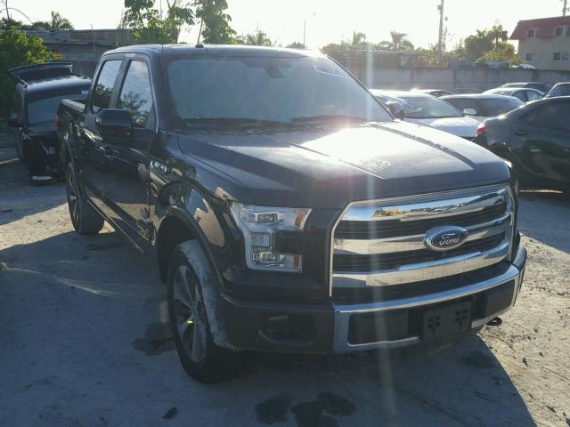 1FTEW1EG9FFD07401 - 2015 FORD F150 SUPER BLACK photo 1