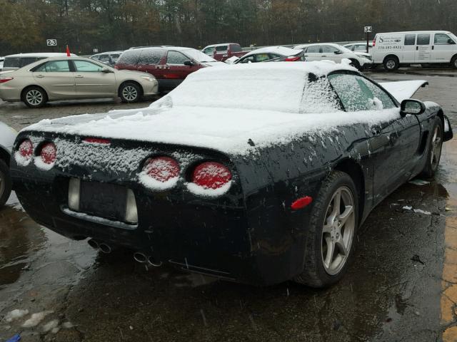 1G1YY32G135134782 - 2003 CHEVROLET CORVETTE BLACK photo 4