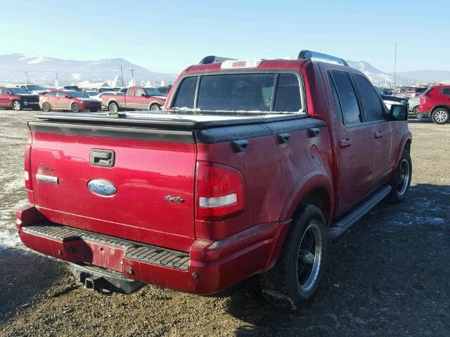 1FMEU53808UA25439 - 2008 FORD EXPLORER S RED photo 4