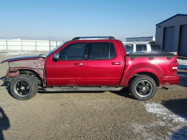 1FMEU53808UA25439 - 2008 FORD EXPLORER S RED photo 9