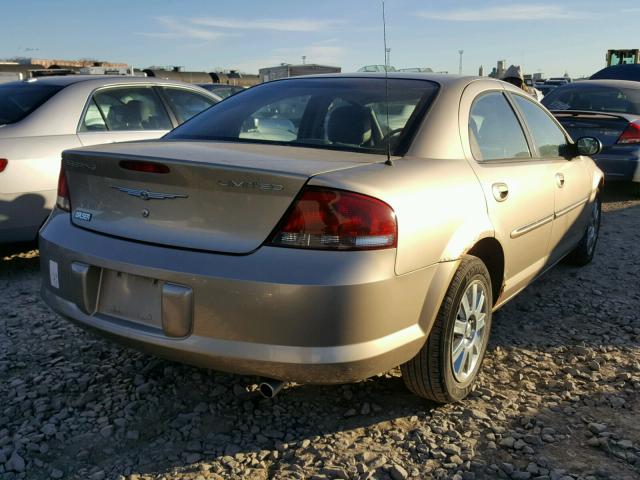 1C3EL66R24N226964 - 2004 CHRYSLER SEBRING LI GOLD photo 4