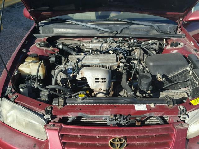 4T1BG22K6VU169675 - 1997 TOYOTA CAMRY CE RED photo 7