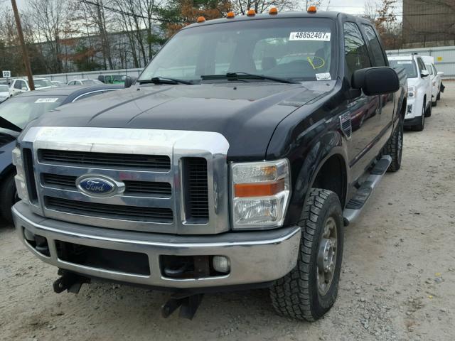 1FTSW21578EB09874 - 2008 FORD F250 SUPER BLACK photo 2