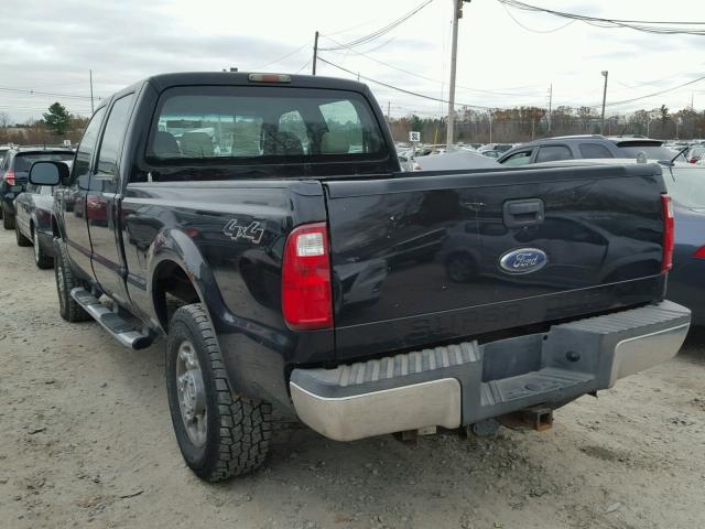 1FTSW21578EB09874 - 2008 FORD F250 SUPER BLACK photo 3