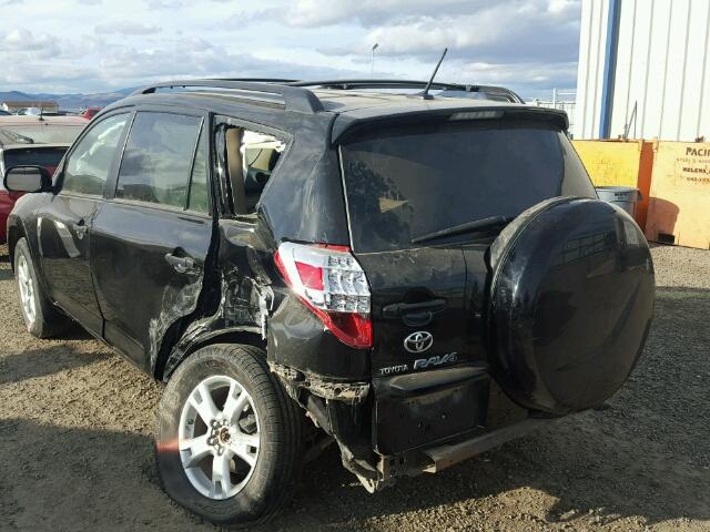 2T3BK4DV5AW024291 - 2010 TOYOTA RAV4 BLACK photo 3