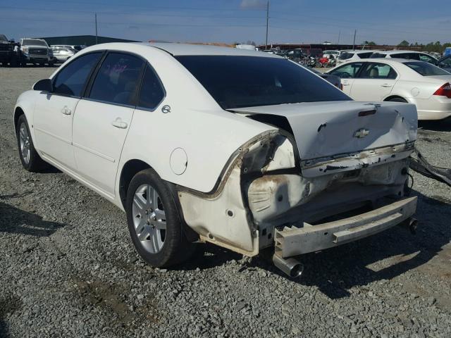 2G1WT58N279284237 - 2007 CHEVROLET IMPALA LT WHITE photo 3