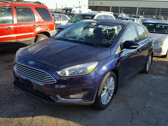 1FADP3N26GL211386 - 2016 FORD FOCUS TITA BLUE photo 2