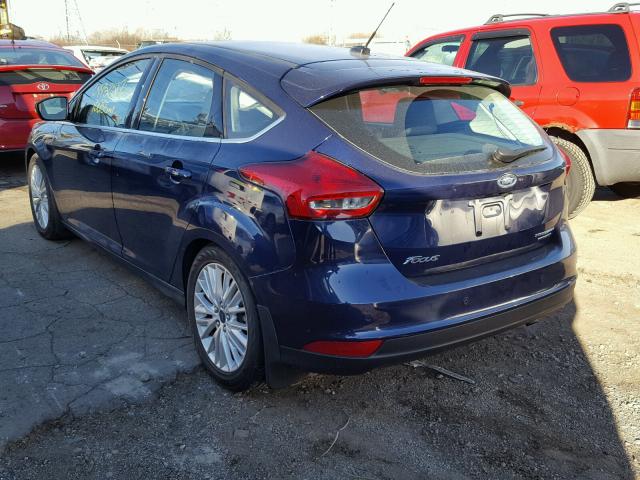 1FADP3N26GL211386 - 2016 FORD FOCUS TITA BLUE photo 3