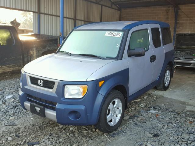 5J6YH28675L014168 - 2005 HONDA ELEMENT EX BLUE photo 2