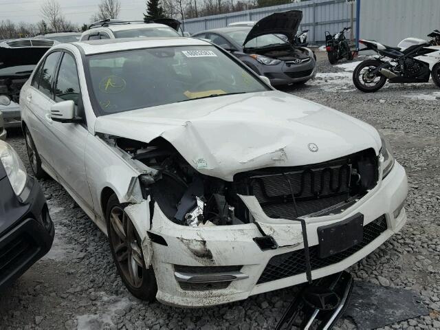 WDDGF8AB4EA913458 - 2014 MERCEDES-BENZ C 300 4MAT WHITE photo 1