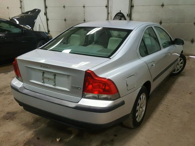 YV1RS61R622164209 - 2002 VOLVO S60 SILVER photo 4