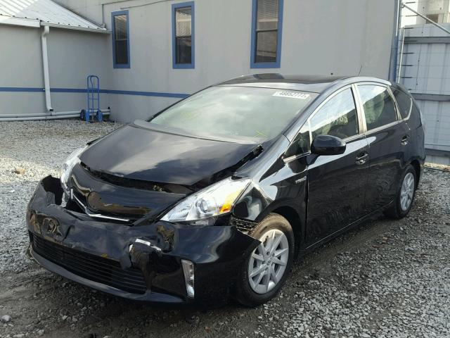 JTDZN3EU4C3179832 - 2012 TOYOTA PRIUS V BLACK photo 2