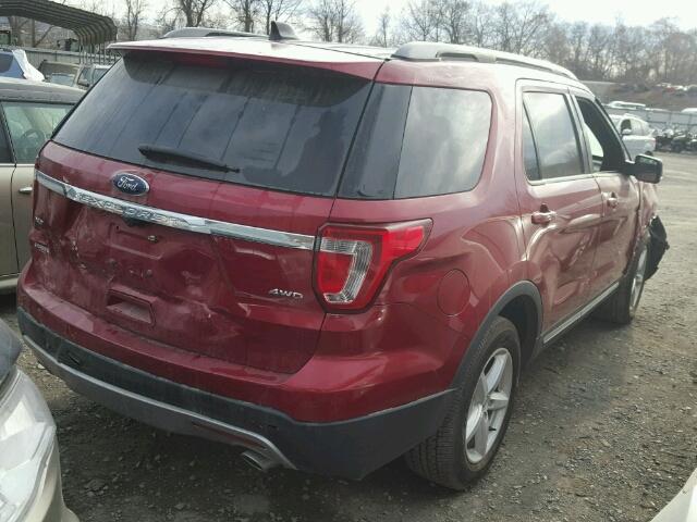 1FM5K8D84GGC80856 - 2016 FORD EXPLORER X TWO TONE photo 4