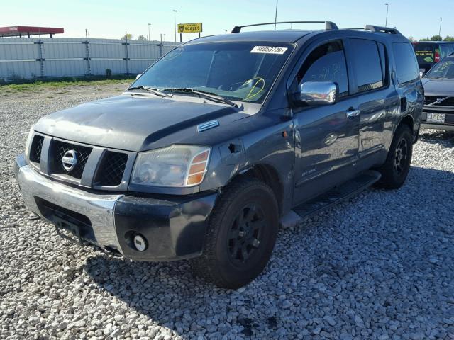 5N1AA08B44N724284 - 2004 NISSAN ARMADA SE GRAY photo 2