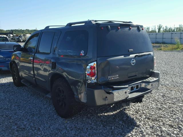 5N1AA08B44N724284 - 2004 NISSAN ARMADA SE GRAY photo 3