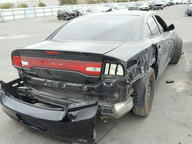 2C3CDXBG7EH168150 - 2014 DODGE CHARGER SE BLACK photo 4