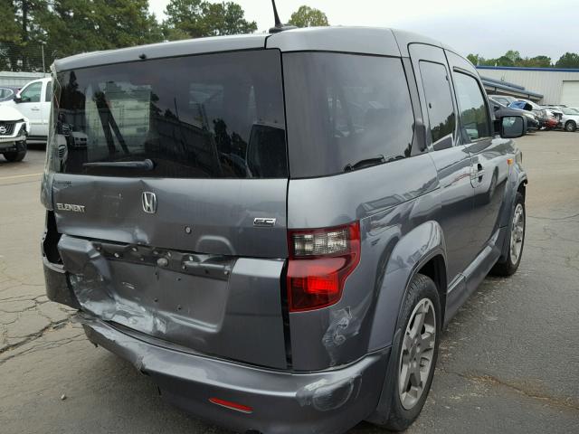 5J6YH1H95AL003264 - 2010 HONDA ELEMENT SC GRAY photo 4