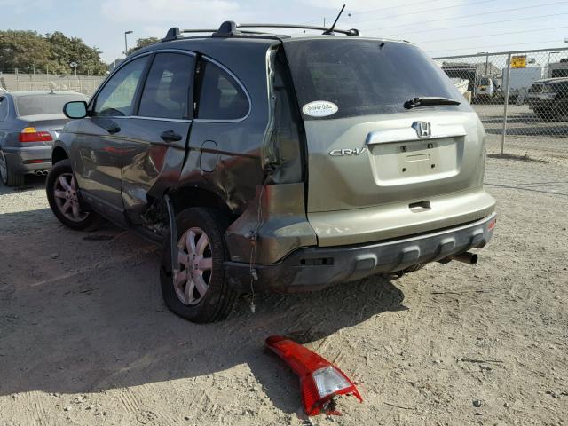 JHLRE38548C044221 - 2008 HONDA CR-V EX GREEN photo 3