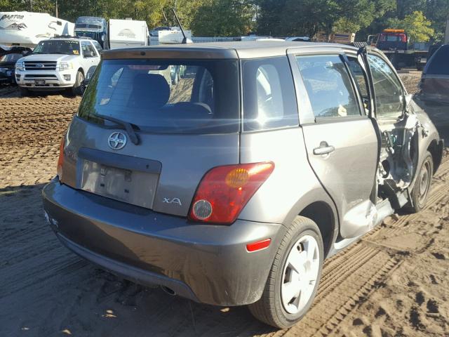 JTKKT624X50087540 - 2005 TOYOTA SCION XA GRAY photo 4