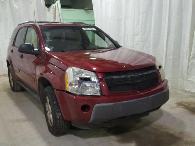 2CNDL23F856118201 - 2005 CHEVROLET EQUINOX LS RED photo 1