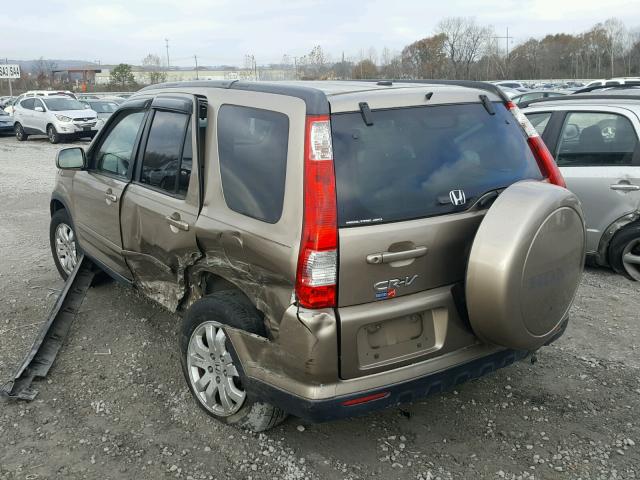 SHSRD789X6U425252 - 2006 HONDA CR-V SE GOLD photo 3