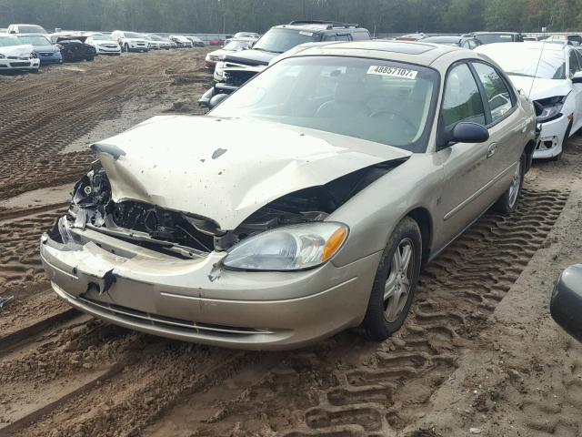 1FAHP56S11A294207 - 2001 FORD TAURUS SEL GOLD photo 2