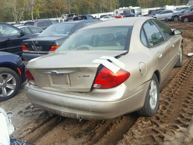 1FAHP56S11A294207 - 2001 FORD TAURUS SEL GOLD photo 4