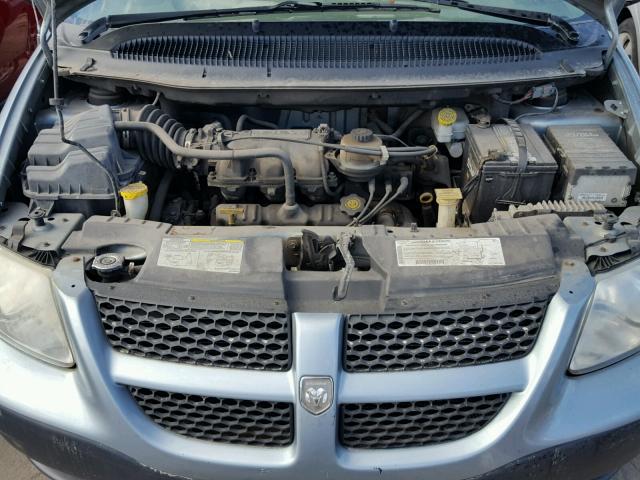 1D4GP25313B150137 - 2003 DODGE CARAVAN SE BLUE photo 7