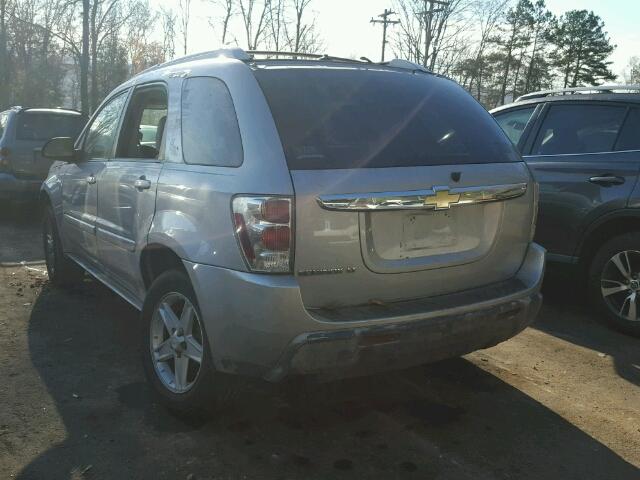 2CNDL63F656049743 - 2005 CHEVROLET EQUINOX LT SILVER photo 3