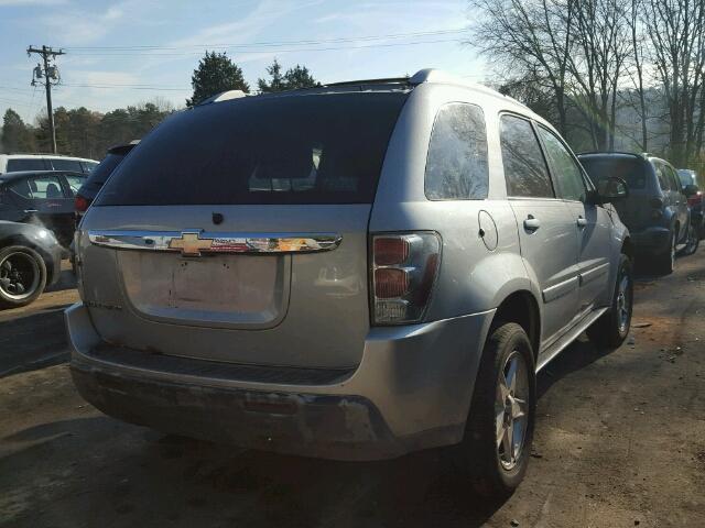 2CNDL63F656049743 - 2005 CHEVROLET EQUINOX LT SILVER photo 4