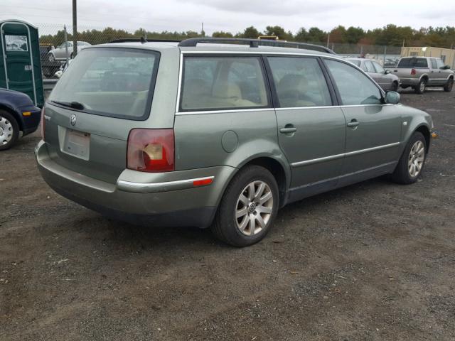 WVWVD63B93E313419 - 2003 VOLKSWAGEN PASSAT GLS GREEN photo 4