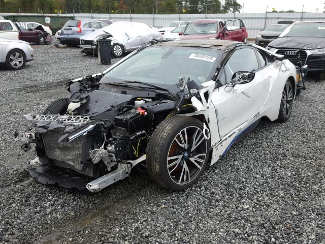 WBY2Z2C54GV675475 - 2016 BMW I8 WHITE photo 2