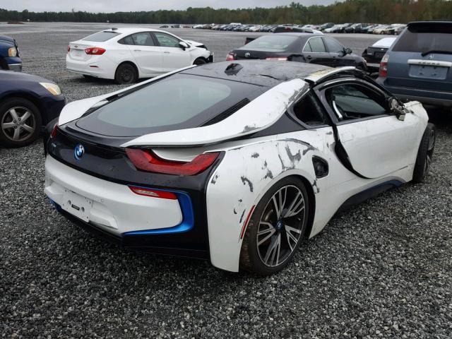 WBY2Z2C54GV675475 - 2016 BMW I8 WHITE photo 4