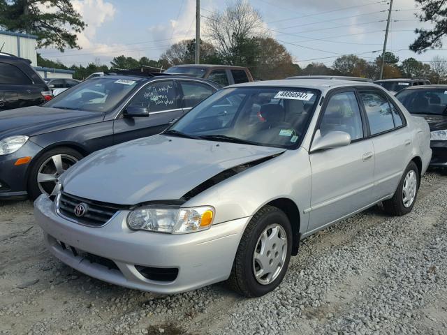 2T1BR12E51C387813 - 2001 TOYOTA COROLLA CE GRAY photo 2