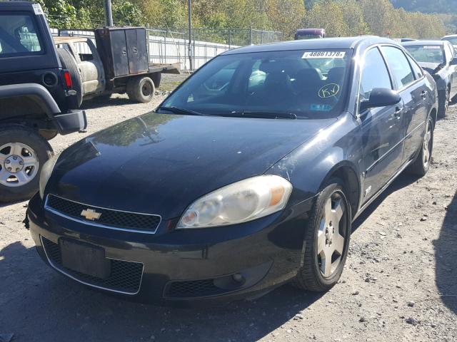 2G1WD58C069174099 - 2006 CHEVROLET IMPALA SUP BLACK photo 2