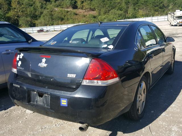 2G1WD58C069174099 - 2006 CHEVROLET IMPALA SUP BLACK photo 4