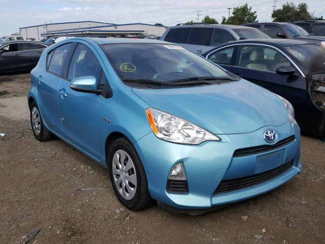 JTDKDTB36D1036507 - 2013 TOYOTA PRIUS C BLUE photo 1