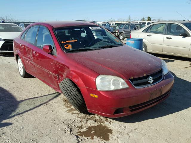 KL5JD56Z06K480524 - 2006 SUZUKI FORENZA RED photo 1