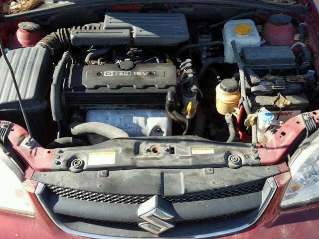 KL5JD56Z06K480524 - 2006 SUZUKI FORENZA RED photo 7