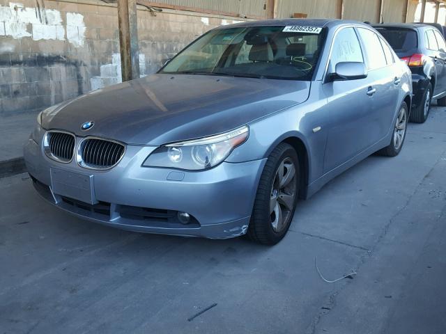 WBANE53557CY08121 - 2007 BMW 525 I GRAY photo 2