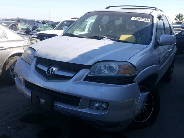 2HNYD18845H546305 - 2005 ACURA MDX TOURIN SILVER photo 2