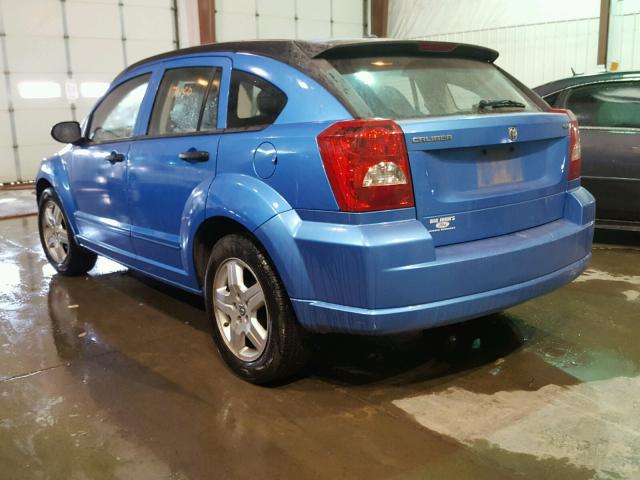 1B3HB48B68D657403 - 2008 DODGE CALIBER SX BLUE photo 3