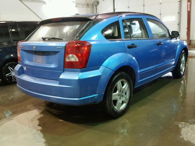 1B3HB48B68D657403 - 2008 DODGE CALIBER SX BLUE photo 4