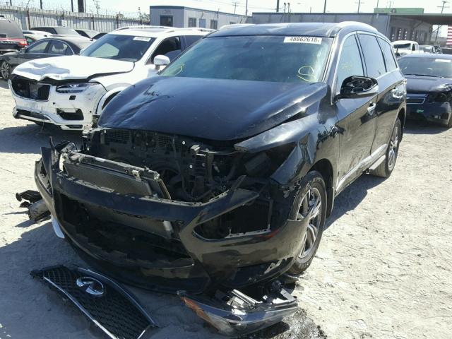 5N1DL0MN7HC522550 - 2017 INFINITI QX60 BLACK photo 2