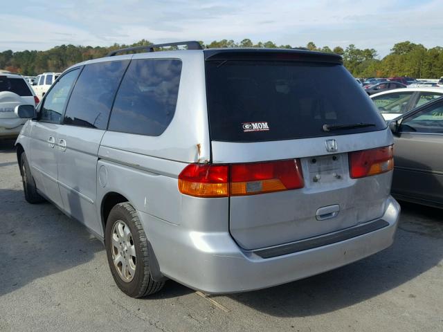 5FNRL18964B023488 - 2004 HONDA ODYSSEY EX SILVER photo 3